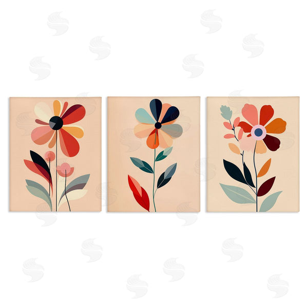 stupell industries Walker Noble | Funky Modern Flowers Wall Art