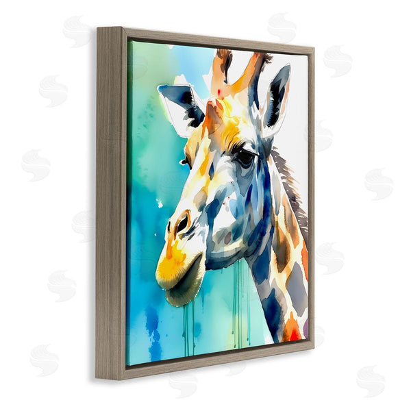 Stupell Industries Walker Noble | Giraffe With Blue Splash