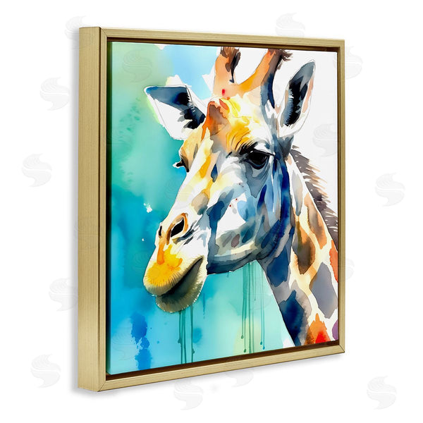 Stupell Industries Walker Noble | Giraffe With Blue Splash