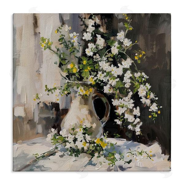 stupell industries Walker Noble | Late Sun on Floral Still Life