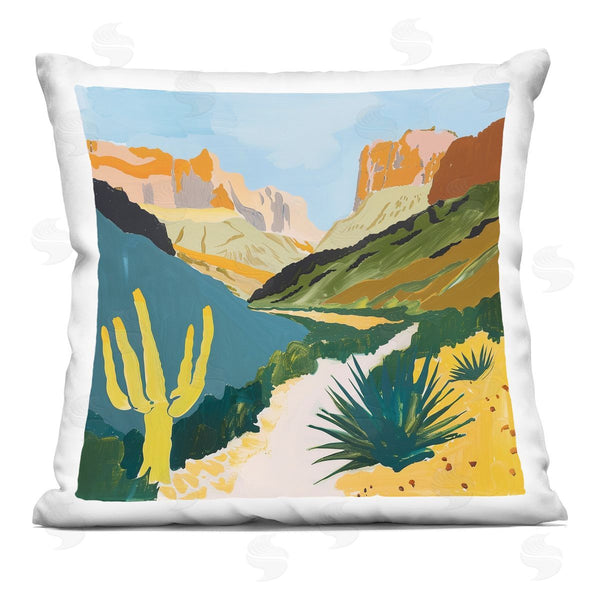 stupell industries Walker Noble | Modern Arid Canyon Scenery Printed Throw Pillow