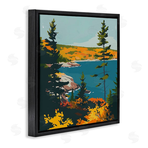 Stupell Industries Walker Noble | Modern Expressive Lakeside
