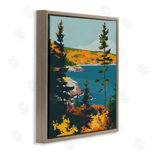 Stupell Industries Walker Noble | Modern Expressive Lakeside