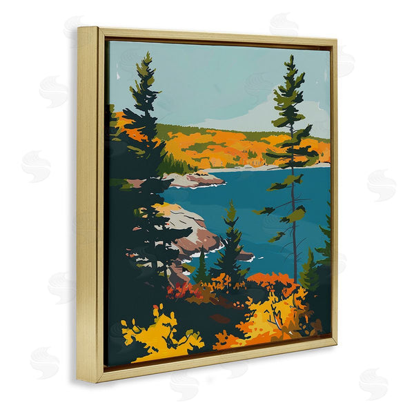 Stupell Industries Walker Noble | Modern Expressive Lakeside