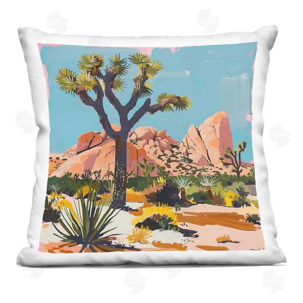 stupell industries Walker Noble | Modern Joshua Tree in Desert Printed Throw Pillow