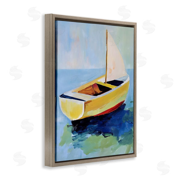 Stupell Industries Walker Noble | Pier Sail Boat View