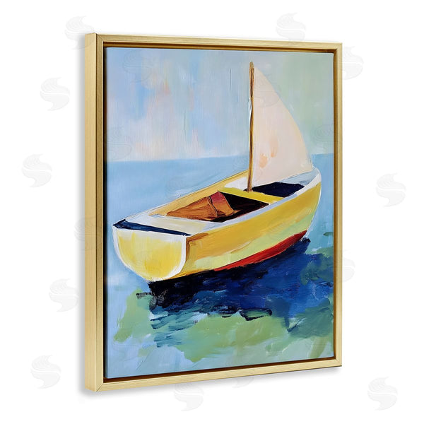 Stupell Industries Walker Noble | Pier Sail Boat View