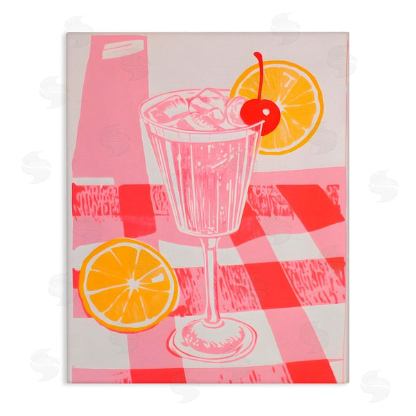 stupell industries Walker Noble | Pink Lemonade on Tablecloth