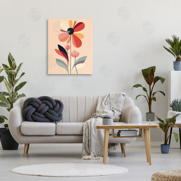 Stupell Industries Walker Noble | Retro Abstract Bloom Wall Art