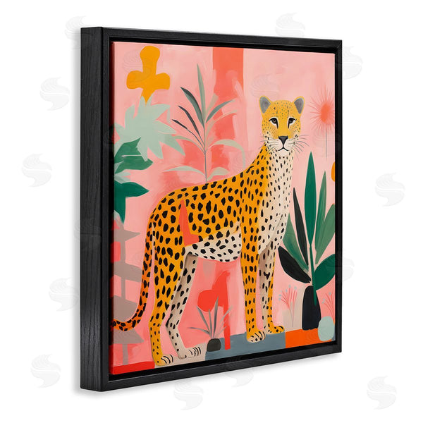 Stupell Industries Walker Noble | Standing Leopard And Plants Wall Art