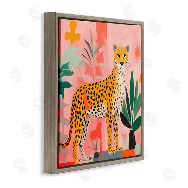 Stupell Industries Walker Noble | Standing Leopard And Plants Wall Art