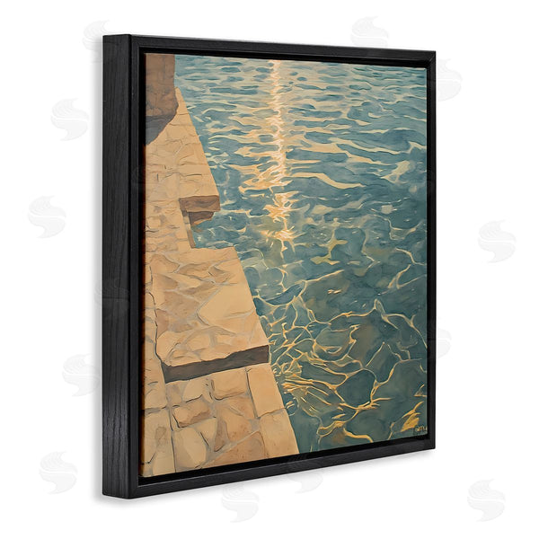 Stupell Industries Walker Noble | Sunlit Pool Reflection