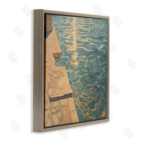 Stupell Industries Walker Noble | Sunlit Pool Reflection