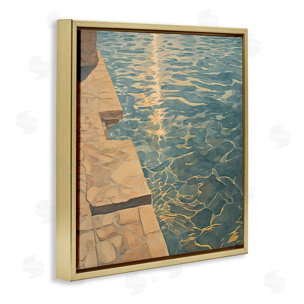 Stupell Industries Walker Noble | Sunlit Pool Reflection