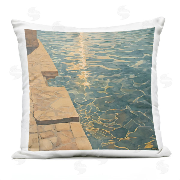 Stupell Industries Walker Noble | Sunlit Pool Reflection Printed Throw Pillow