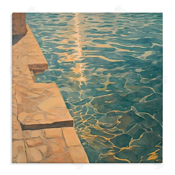 stupell industries Walker Noble | Sunlit Pool Reflection