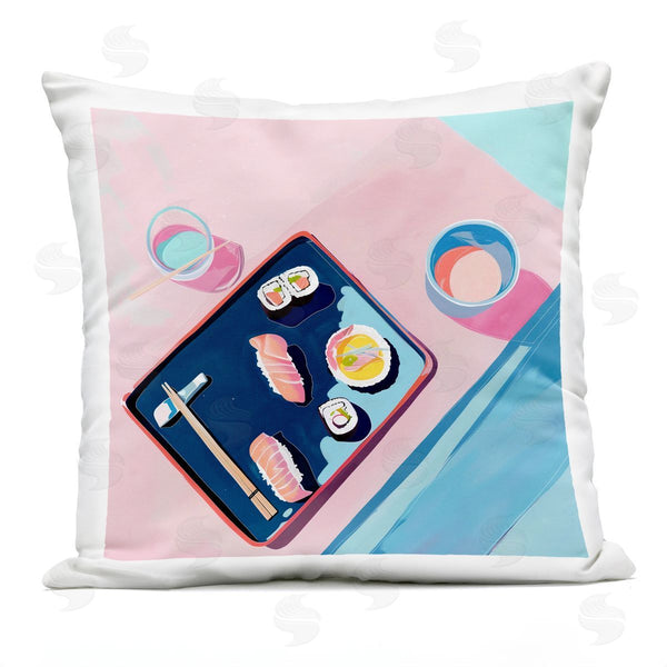 Stupell Industries Walker Noble | Sushi Me Food Tray Printed Throw Pillow