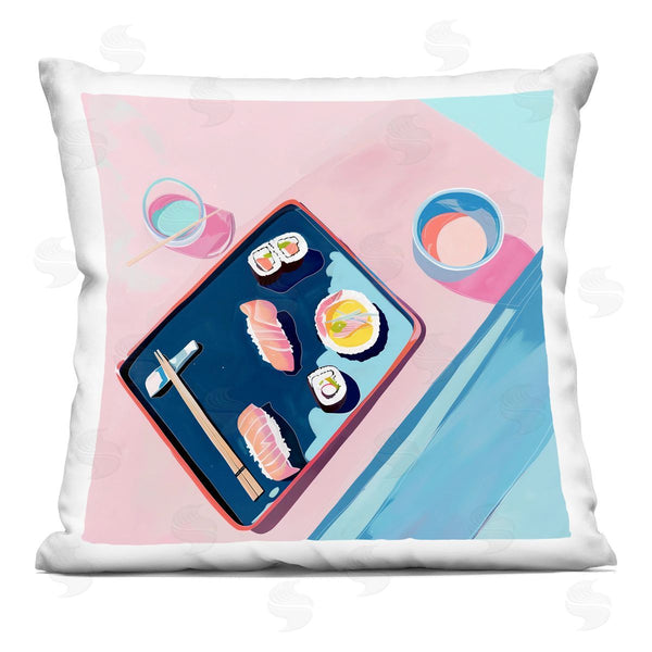 stupell industries Walker Noble | Sushi Me Food Tray Printed Throw Pillow