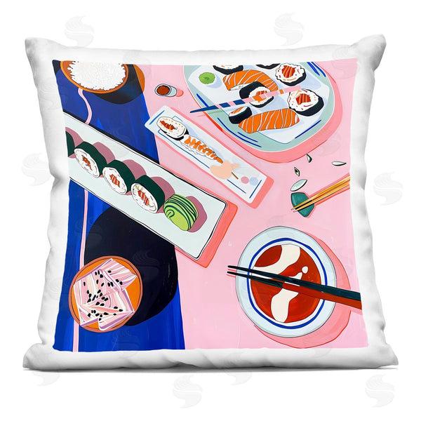 stupell industries Walker Noble | Vibrant Sushi Me Platter Printed Throw Pillow