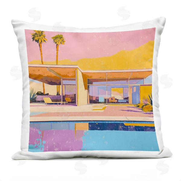 Stupell Industries Walker Noble | Vivid Villa At Sunset Throw Pillow
