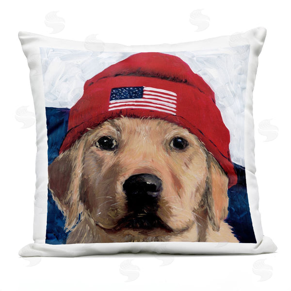 Stupell Industries Wani Pasion | American Dog In Hat Printed Throw Pillow