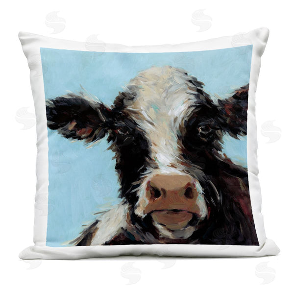 Stupell Industries Wani Pasion | Cow With Wispy Hair Printed Throw Pillow