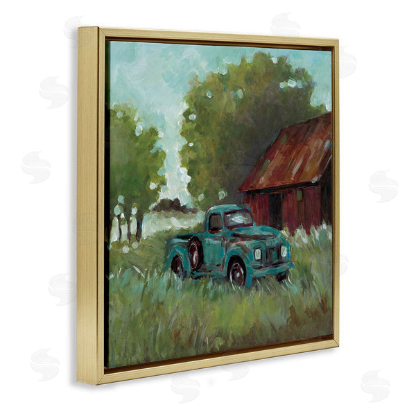 Stupell Industries Wani Pasion | Expressionist Blue Truck