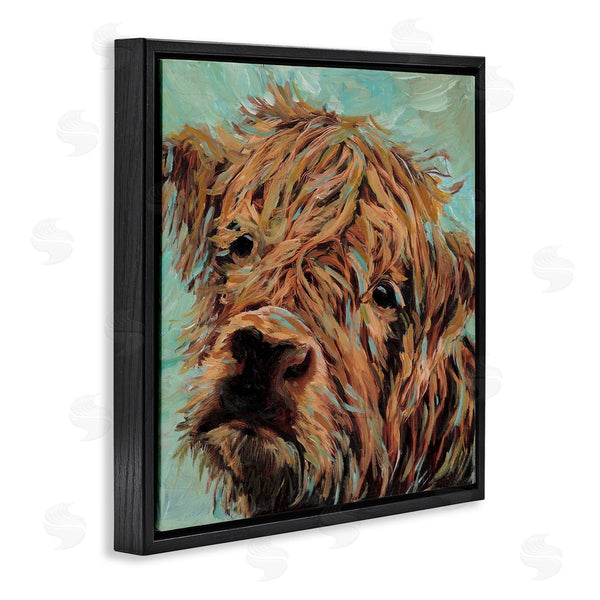 Stupell Industries Wani Pasion | Highland Cattle On Green