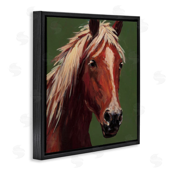 Stupell Industries Wani Pasion | Modern Horse On Green