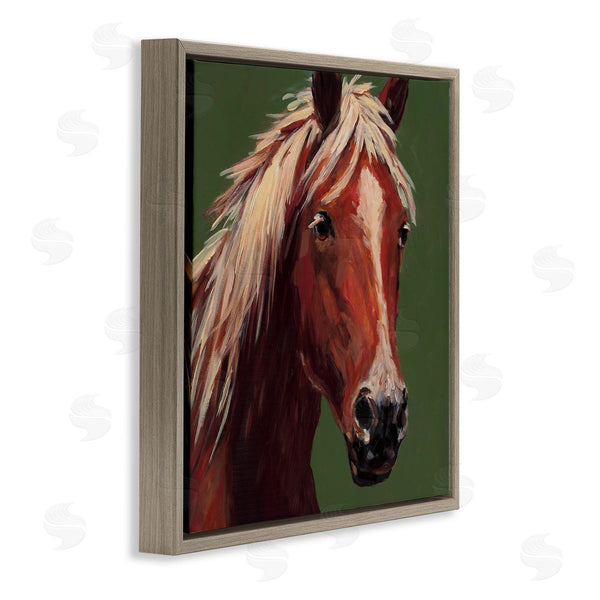 Stupell Industries Wani Pasion | Modern Horse On Green