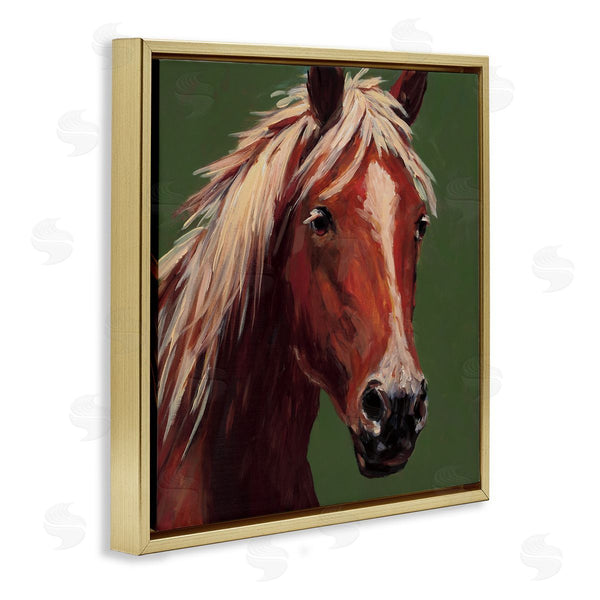 Stupell Industries Wani Pasion | Modern Horse On Green