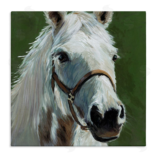 stupell industries Wani Pasion | White Horse on Green