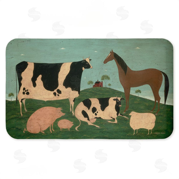 stupell industries Warren Kimble | Friend Indeed Farm Animals Anti-Fatigue Mat