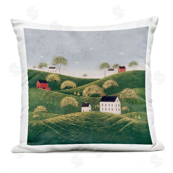 Stupell Industries Warren Kimble | Rolling Hills In Countryside Village Printed Throw Pillow