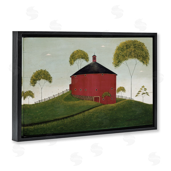 Stupell Industries Warren Kimble | Round Red Barn In Pasture