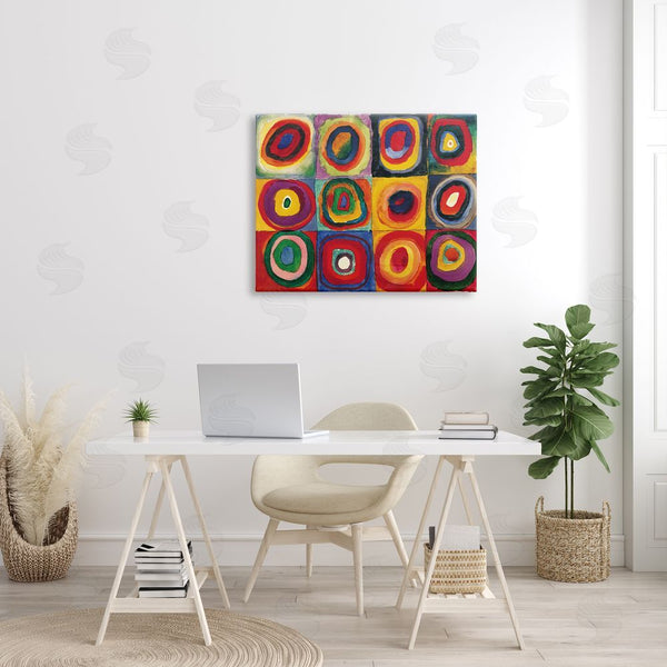Stupell Industries Wassily Kandinsky | Modern Circle Shapes Aligned Abstract Swirl Pattern Wall Art