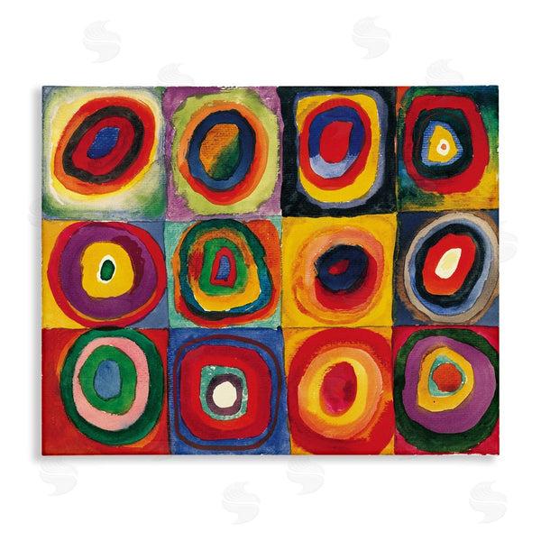 stupell industries Wassily Kandinsky | Modern Circle Shapes Aligned Abstract Swirl Pattern Wall Art