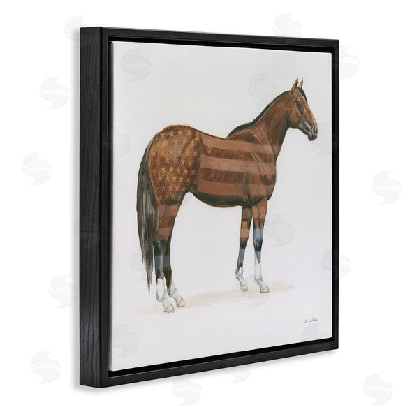 Stupell Industries Wellington Studio | American Flag Horse