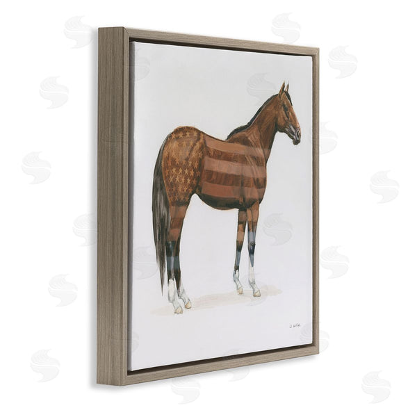 Stupell Industries Wellington Studio | American Flag Horse
