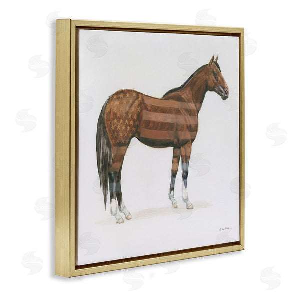 Stupell Industries Wellington Studio | American Flag Horse