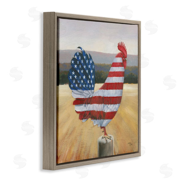 Stupell Industries Wellington Studio | American Flag Rooster
