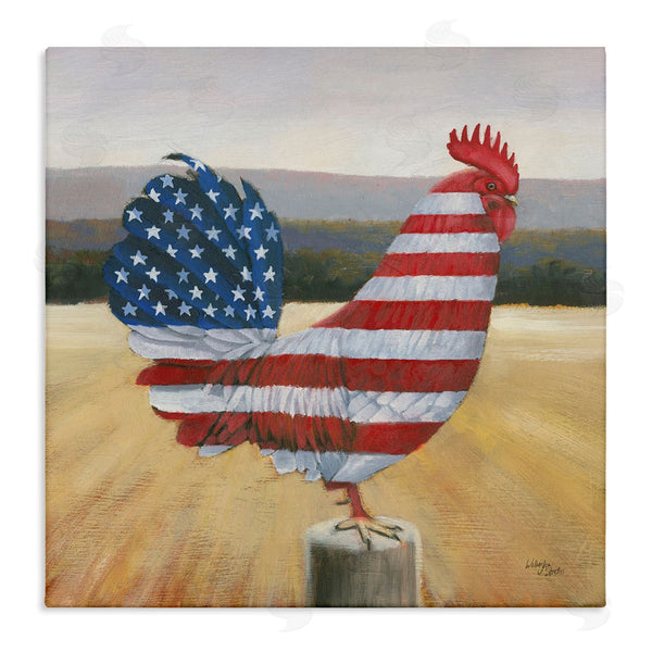 stupell industries Wellington Studio | American Flag Rooster