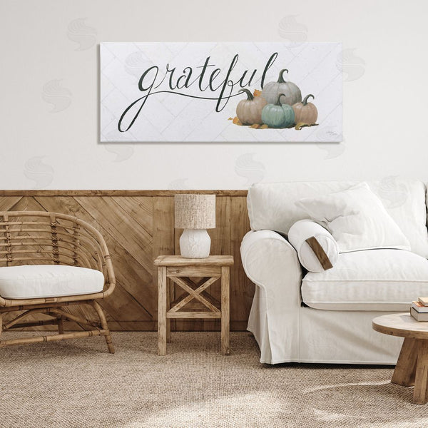 Stupell Industries Wellington Studio | Grateful With Pumpkins Wall Art