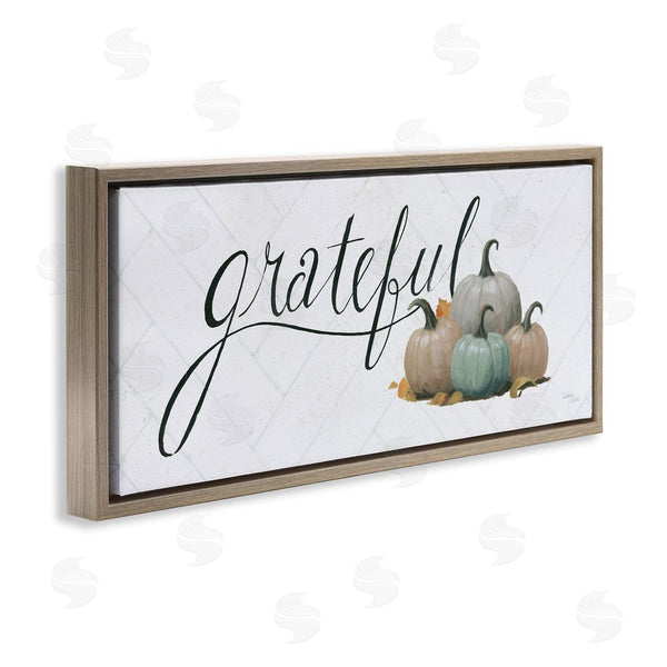 Stupell Industries Wellington Studio | Grateful With Pumpkins Wall Art