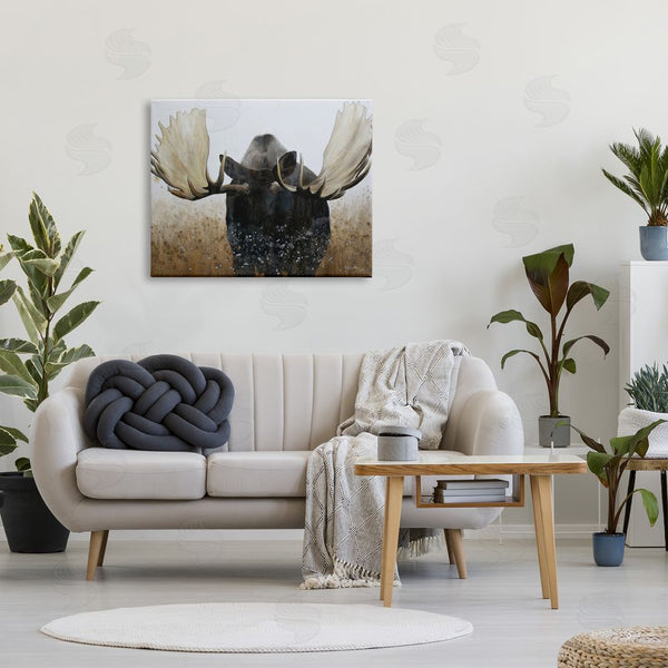 Stupell Industries Wellington Studio | Moose Portrait Modern Splash Wall Art