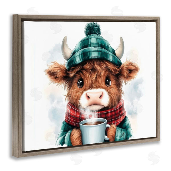 Stupell Industries Whimsical Wonders | Cozy Hot Chocolate Cow Wall Art