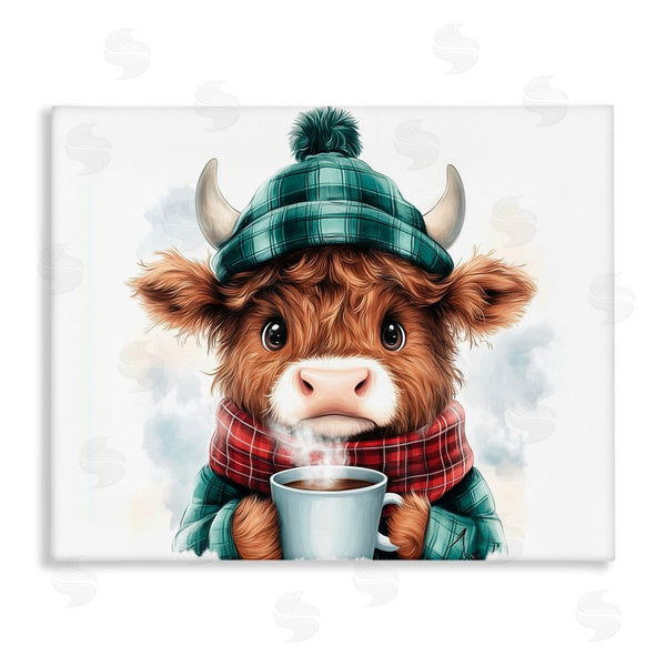 stupell industries Whimsical Wonders | Cozy Hot Chocolate Cow Wall Art