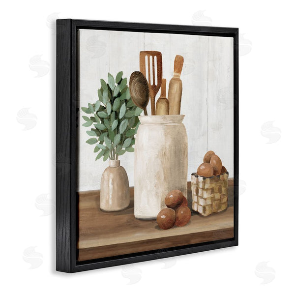 Stupell Industries White Ladder | Country Kitchen & Eggs Wall Art