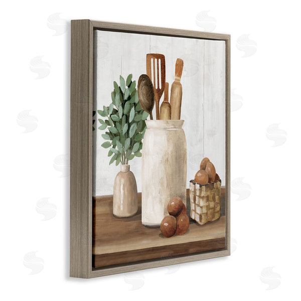 Stupell Industries White Ladder | Country Kitchen & Eggs Wall Art