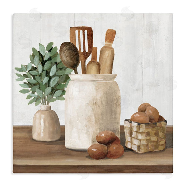 stupell industries White Ladder | Country Kitchen & Eggs Wall Art